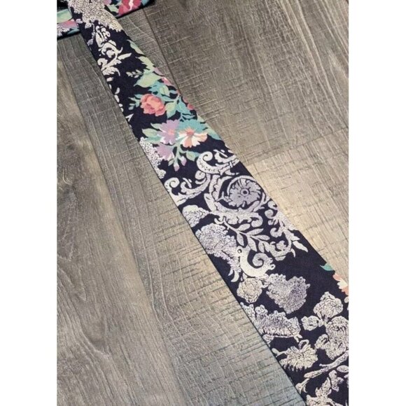 Men's‎ Tie J.A.M. Paisley Floral Print Pastel Color Y2k Rare - Picture 2 of 10